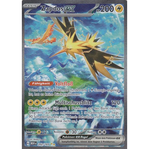 Zapdos ex 202/165 MEW 151