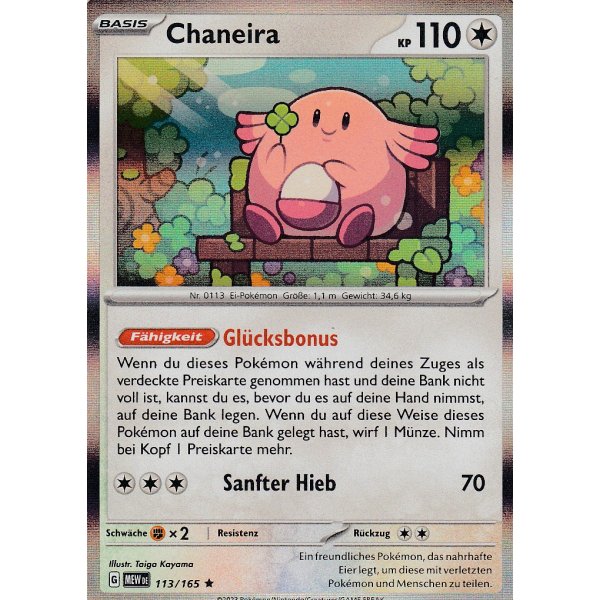 Chaneira 113/165 Holo 151 