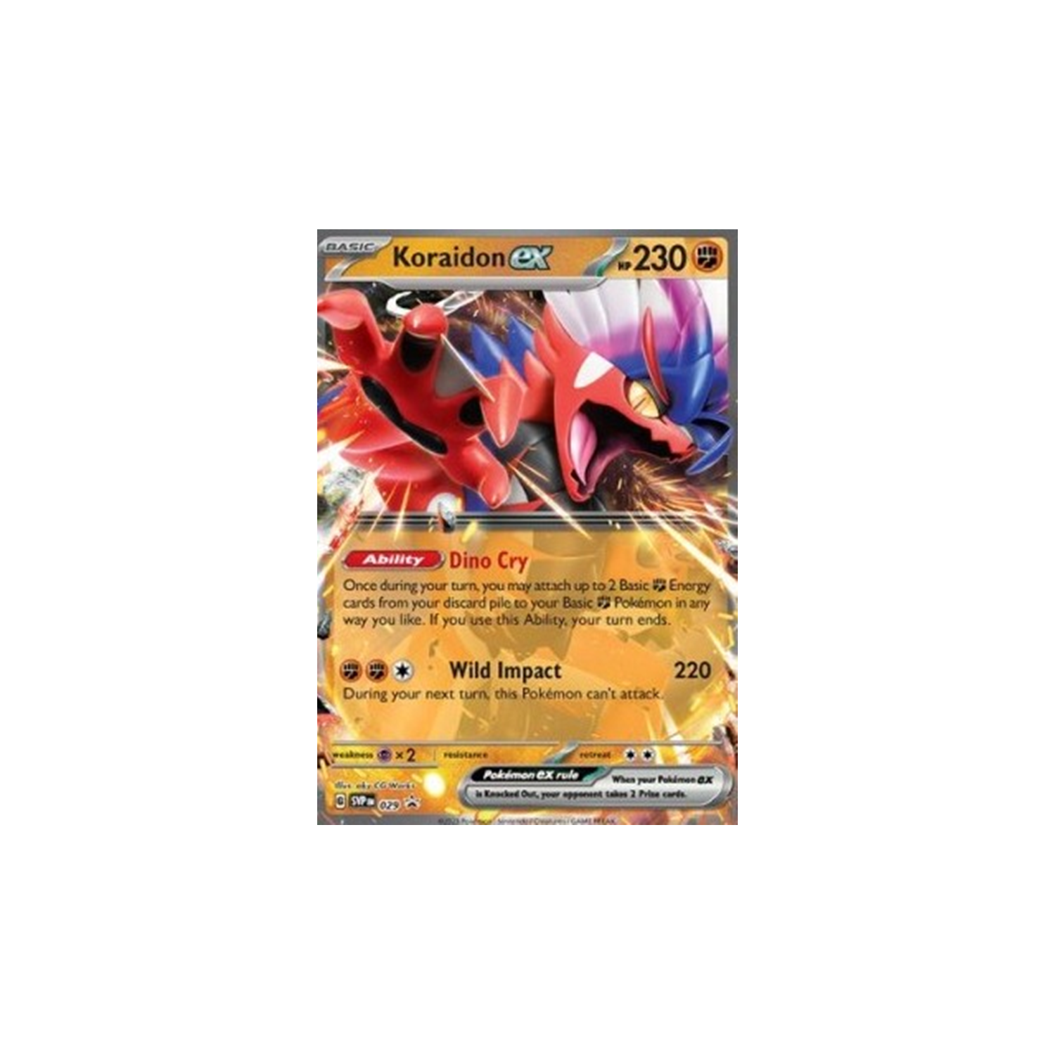 Koraidon EX SVPDE 029 Promokarte tin