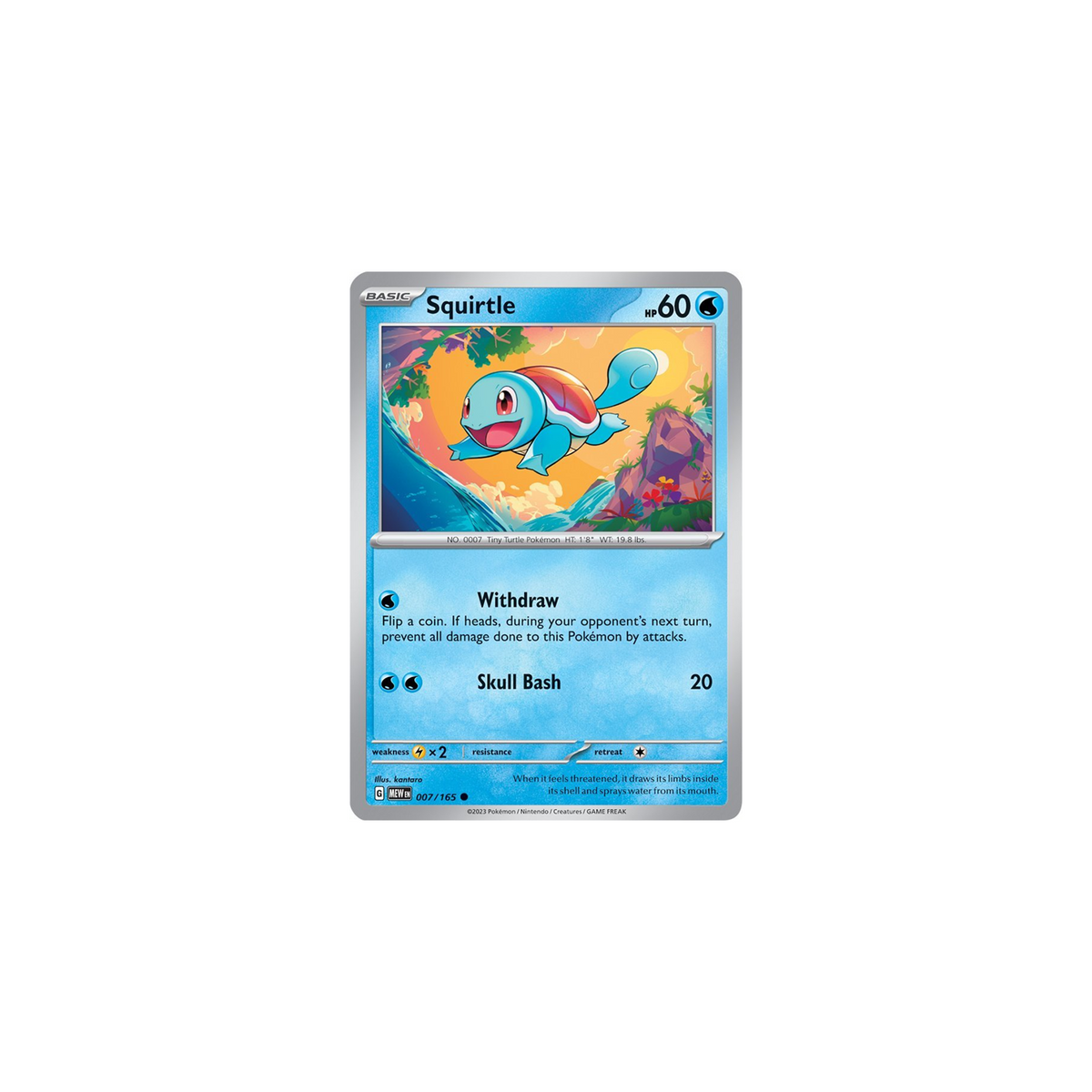 schiggy 007/165 151 Pokemon