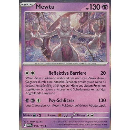 Mewtu 150/165  Holo 151