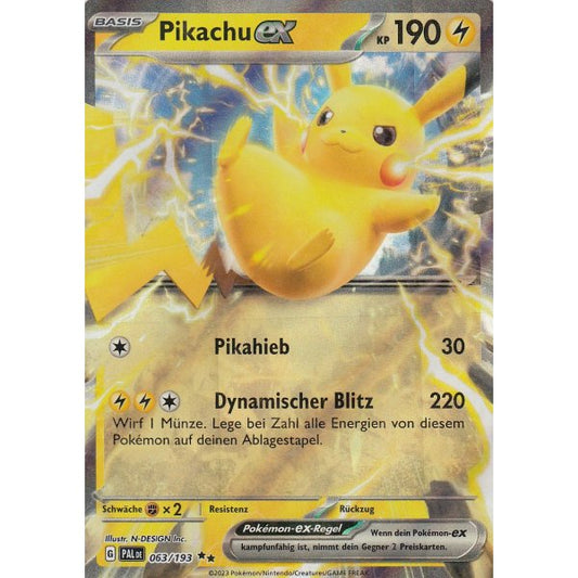 Pokemon Pikachu EX  063/193 Paldea